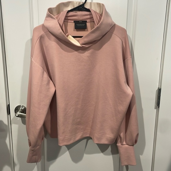 Scotch & Soda Dropped shoulder hoodie Sz S in Pale Pink - Picture 6 of 8